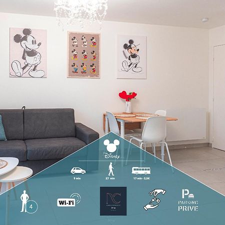 *Disneyland-Paris* 4Pers, Parking, Wifi Chessy  Exterior photo